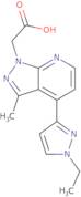 [4-(1-Ethyl-1H-pyrazol-3-yl)-3-methyl-1H-pyrazolo[3,4-b]pyridin-1-yl]acetic acid