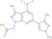 2-[4-(Difluoromethyl)-6-(1,3-dimethyl-1H-pyrazol-4-yl)-3-methyl-1H-pyrazolo[3,4-b]pyridin-1-yl]acetic acid