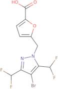 5-{[4-Bromo-3,5-bis(difluoromethyl)-1H-pyrazol-1-yl]methyl}furan-2-carboxylic acid