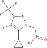 2-[4-Chloro-5-cyclopropyl-3-(trifluoromethyl)-1H-pyrazol-1-yl]acetic acid