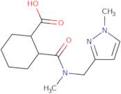 2-{Methyl[(1-methyl-1H-pyrazol-3-yl)methyl]carbamoyl}cyclohexane-1-carboxylic acid