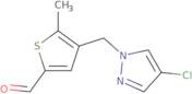 4-[(4-Chloro-1H-pyrazol-1-yl)methyl]-5-methylthiophene-2-carbaldehyde