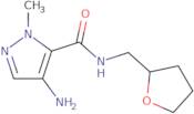 4-Amino-1-methyl-N-[(oxolan-2-yl)methyl]-1H-pyrazole-5-carboxamide
