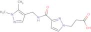 3-(3-{[(1,5-Dimethyl-1H-pyrazol-4-yl)methyl]carbamoyl}-1H-pyrazol-1-yl)propanoic acid