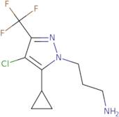 3-[4-Chloro-5-cyclopropyl-3-(trifluoromethyl)-1H-pyrazol-1-yl]propan-1-amine