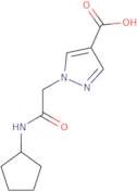 1-[(Cyclopentylcarbamoyl)methyl]-1H-pyrazole-4-carboxylic acid