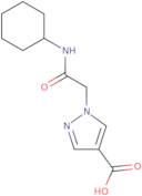 1-[(Cyclohexylcarbamoyl)methyl]-1H-pyrazole-4-carboxylic acid