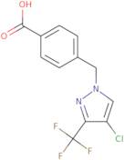 4-{[4-Chloro-3-(trifluoromethyl)-1H-pyrazol-1-yl]methyl}benzoic acid