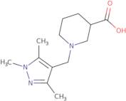 1-[(Trimethyl-1H-pyrazol-4-yl)methyl]piperidine-3-carboxylic acid