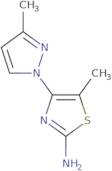 5-Methyl-4-(3-methyl-1H-pyrazol-1-yl)thiazol-2-amine