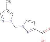 1-[(4-Methyl-1H-pyrazol-1-yl)methyl]-1H-pyrazole-3-carboxylic acid