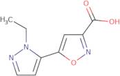 5-(1-Ethyl-1H-pyrazol-5-yl)-1,2-oxazole-3-carboxylic acid