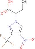 2-[4-Nitro-3-(trifluoromethyl)-1H-pyrazol-1-yl]butanoic acid
