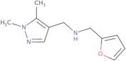 [(1,5-Dimethyl-1H-pyrazol-4-yl)methyl](furan-2-ylmethyl)amine