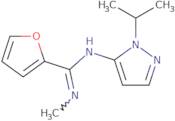 N-Methyl-N'-[1-(propan-2-yl)-1H-pyrazol-5-yl]furan-2-carboximidamide