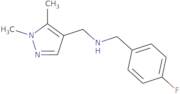 [(1,5-Dimethyl-1H-pyrazol-4-yl)methyl][(4-fluorophenyl)methyl]amine