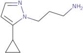 3-(5-Cyclopropyl-1H-pyrazol-1-yl)propan-1-amine