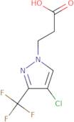 3-[4-Chloro-3-(trifluoromethyl)-1H-pyrazol-1-yl]propanoic acid