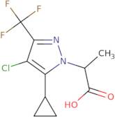 2-[4-Chloro-5-cyclopropyl-3-(trifluoromethyl)-1H-pyrazol-1-yl]propanoic acid