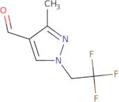 3-Methyl-1-(2,2,2-trifluoroethyl)-1H-pyrazole-4-carbaldehyde