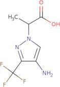 2-[4-Amino-3-(trifluoromethyl)-1H-pyrazol-1-yl]propanoic acid