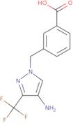 3-([4-Amino-3-(trifluoromethyl)-1H-pyrazol-1-yl]methyl)benzoic acid