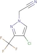 [4-Chloro-3-(trifluoromethyl)-1H-pyrazol-1-yl]acetonitrile