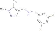 [(3,5-Difluorophenyl)methyl][(1,5-dimethyl-1H-pyrazol-4-yl)methyl]amine