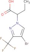 2-[4-Bromo-3-(trifluoromethyl)-1H-pyrazol-1-yl]butanoic acid