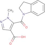 5-(2,3-Dihydro-1H-indol-1-ylcarbonyl)-1-methyl-1H-pyrazole-4-carboxylic acid