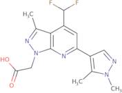 2-[4-(Difluoromethyl)-6-(1,5-dimethyl-1H-pyrazol-4-yl)-3-methyl-1H-pyrazolo[3,4-b]pyridin-1-yl]ace…