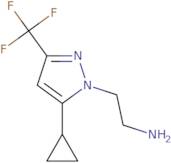 2-[5-Cyclopropyl-3-(trifluoromethyl)-1H-pyrazol-1-yl]ethanamine