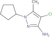 4-Chloro-1-cyclopentyl-5-methyl-1H-pyrazol-3-amine