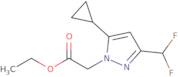 Ethyl [5-cyclopropyl-3-(difluoromethyl)-1H-pyrazol-1-yl]acetate