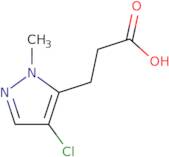 3-(4-Chloro-1-methyl-1H-pyrazol-5-yl)propanoic acid