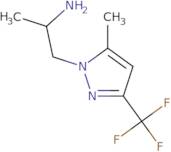 1-[5-Methyl-3-(trifluoromethyl)-1H-pyrazol-1-yl]propan-2-amine