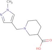 1-((1-Methyl-1H-pyrazol-4-yl)methyl)piperidine-3-carboxylic acid