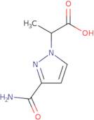 2-(3-Carbamoyl-1H-pyrazol-1-yl)propanoic acid