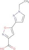 5-(1-Ethyl-1H-pyrazol-3-yl)-1,2-oxazole-3-carboxylic acid