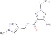 4-Amino-1-ethyl-N-[(1-methyl-1H-pyrazol-4-yl)methyl]-1H-pyrazole-3-carboxamide