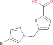 5-[(4-Bromo-1H-pyrazol-1-yl)methyl]thiophene-2-carboxylic acid