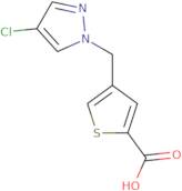 4-[(4-Chloro-1H-pyrazol-1-yl)methyl]thiophene-2-carboxylic acid