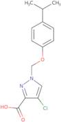 4-Chloro-1-{[4-(propan-2-yl)phenoxy]methyl}-1H-pyrazole-3-carboxylic acid