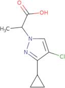2-(4-Chloro-3-cyclopropyl-1H-pyrazol-1-yl)propanoic acid