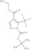 4-(Ethoxycarbonyl)-5-(trifluoromethyl)-1H-pyrazole, N-Boc protected