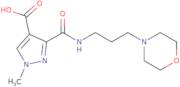 1-Methyl-3-{[3-(morpholin-4-yl)propyl]carbamoyl}-1H-pyrazole-4-carboxylic acid