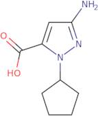 3-Amino-1-cyclopentyl-1H-pyrazole-5-carboxylic acid