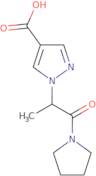 1-(1-Oxo-1-(pyrrolidin-1-yl)propan-2-yl)-1H-pyrazole-4-carboxylic acid