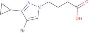 4-(4-Bromo-3-cyclopropyl-1H-pyrazol-1-yl)butanoic acid