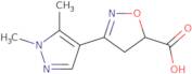 3-(1,5-Dimethyl-1H-pyrazol-4-yl)-4,5-dihydro-1,2-oxazole-5-carboxylic acid